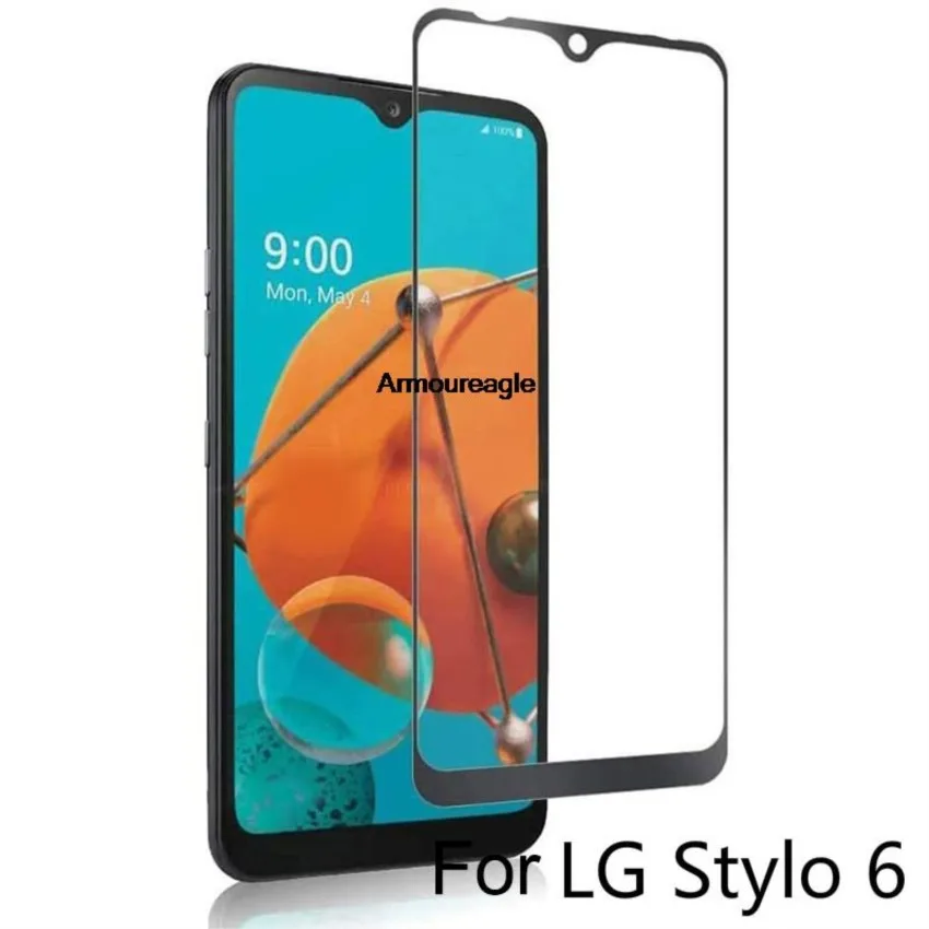 Защитный чехол из закаленного стекла для LG Stylo 6 защитная пленка экрана полное