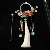 tassel hair ring queen hairpin antique lily of the valley curling hair headdress hair clips bridal hair accessories