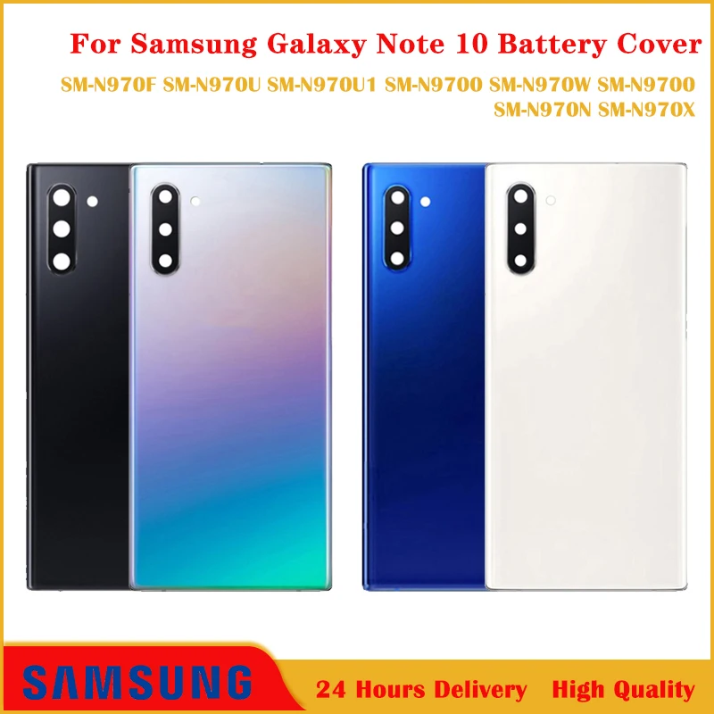 

Back Battery Glass Cover Replacement For Samsung Galaxy Note 10 Plus Lite Rear Housing Chassis Door + Adhsive