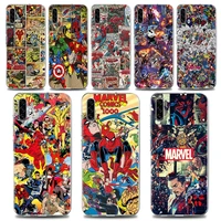 comics marvel characters clear phone case for samsung a70 a50 a40 a30 a20e a10 a02 note 20 10 9 8 plus lite ultra 5g tpu case