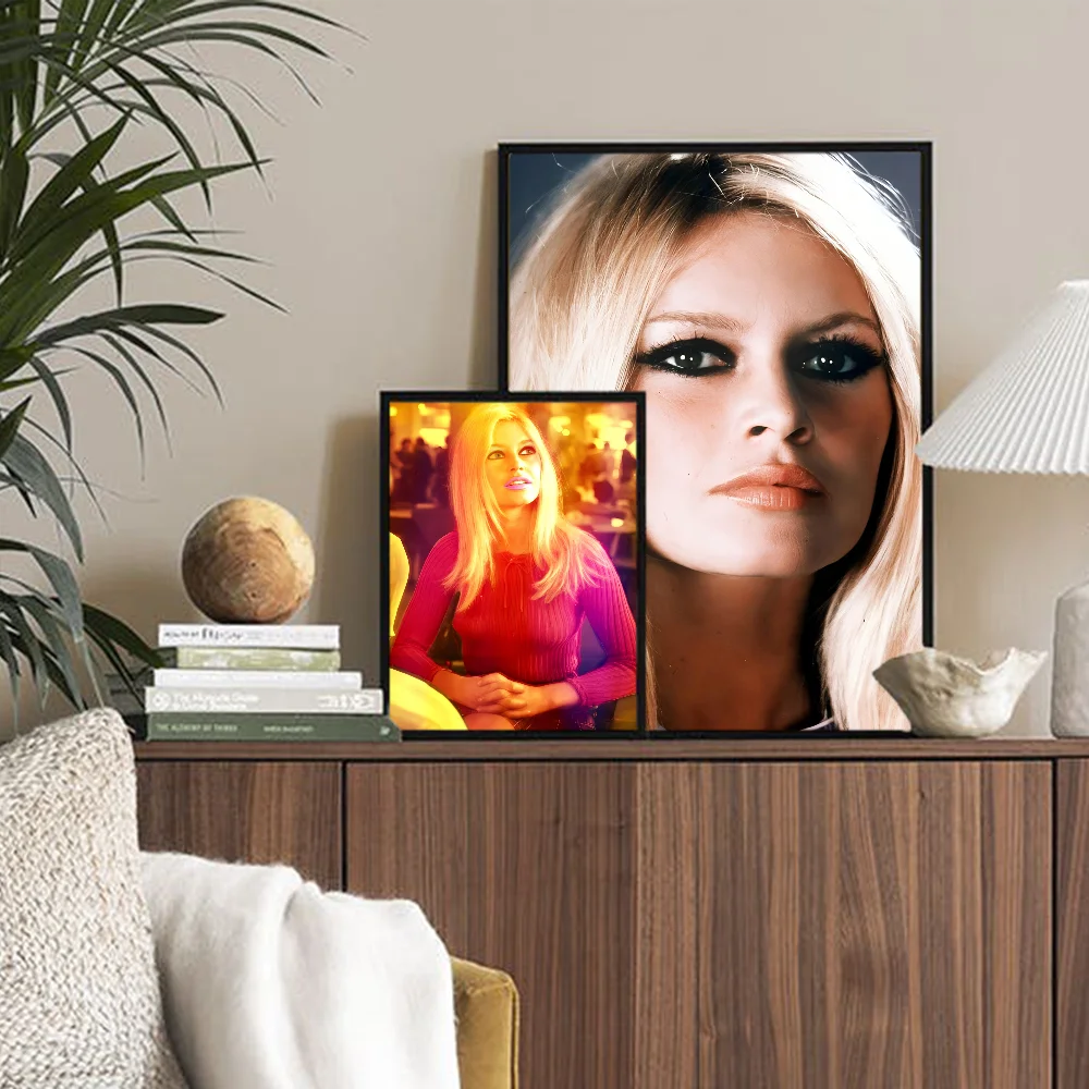 Brigitte Bardot Whitepaper Poster HD Quality Wall Art Painting Study Room Decor
