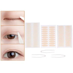 

200pcs Invisible Lace Mesh Double Eyelid Lift Strip Tape Adhesive Sticke Tweezer Double Eye Tape Ladies Eye Makeup Tools