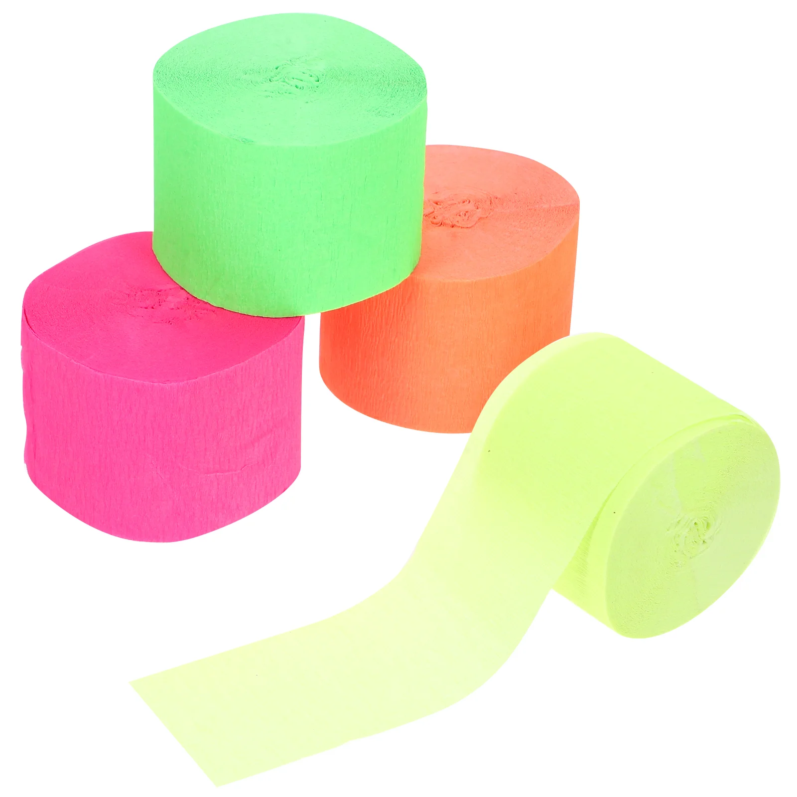 

8 Rolls Scroll Multi-function Party Decor Colorful Decorate Paper Streamers Delicate Crepe Decorations Rolling Papers