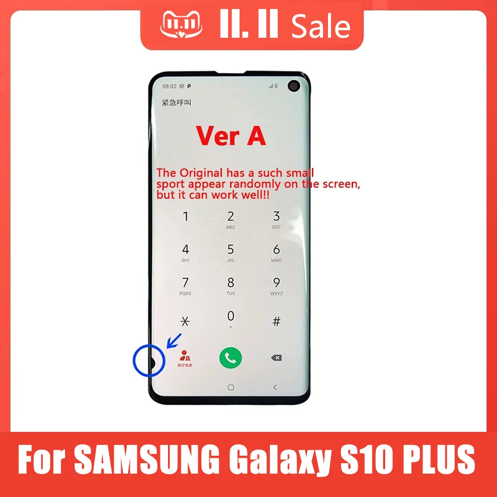 Tanie Oryginalny Wyświetlacz Amoled LCD Do SAMSUNG Galaxy S10 PLUS SM-G9750 G975F Z Ekranem Dotykowym Digitizer Montaż Z Małymi Martwymi Pikselami Kup Oryginalny Wyświetlacz Amoled LCD Do SAMSUNG Galaxy S10 PLUS SM-G9750 G975F Z Ekranem Dotykowym Digitizer Montaż Z Małymi Martwymi Pikselami