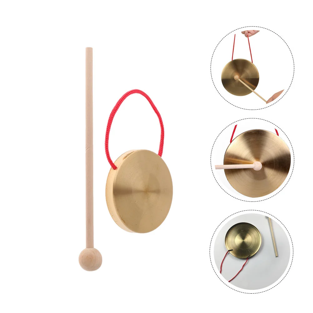 

1 Set Practical Hand Gong Gong Percussion Instrument for School Festival Party Jing