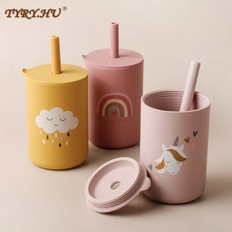 

150ML Baby Silicone Feeding Cups Portable Drinkware Sippy Food Grade Learning Cups For Toddlers Storage Snack Container BPA FREE