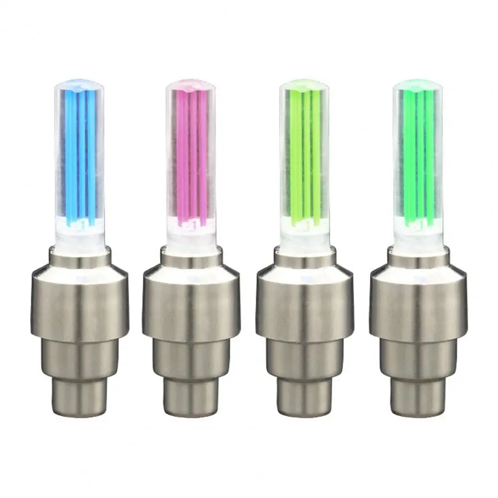 

1Pc Bicycle Lights Universal Valve Lamp Waterproof LED Tyre Tire Valve Caps Wheel spokes Light Bicycle Accessories