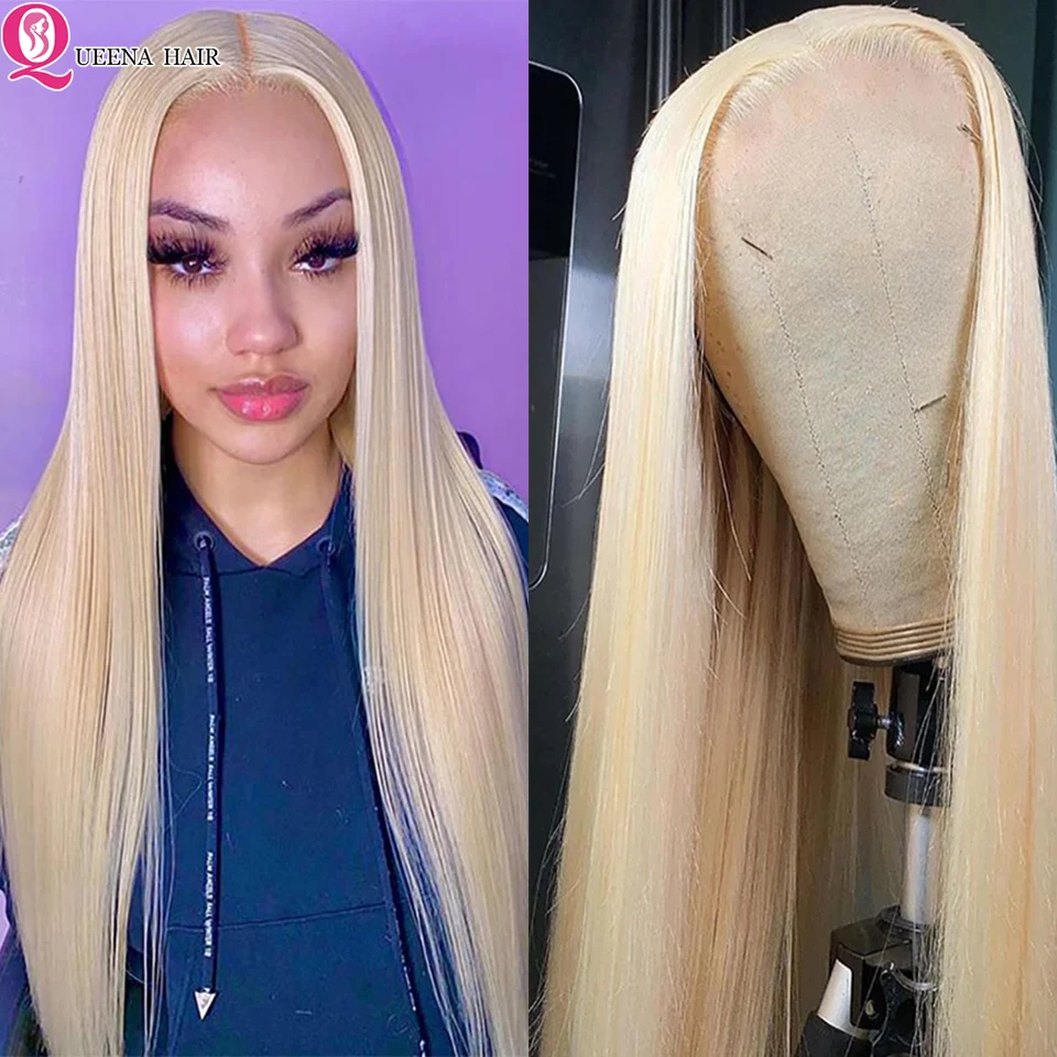 13x4 Blonde Lace Front Wig Human Hair Wigs for Women 613 HD Lace Frontal Wig Transparent Remy Straight Frontal Wig Human Hair