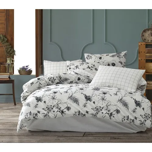 Белый комплект Lora с двойным пододеяльником|Комплекты постельного белья| |