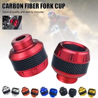 universal motorcycle falling protector frame slider aluminum alloy front fork cup falling crush carbon fiber