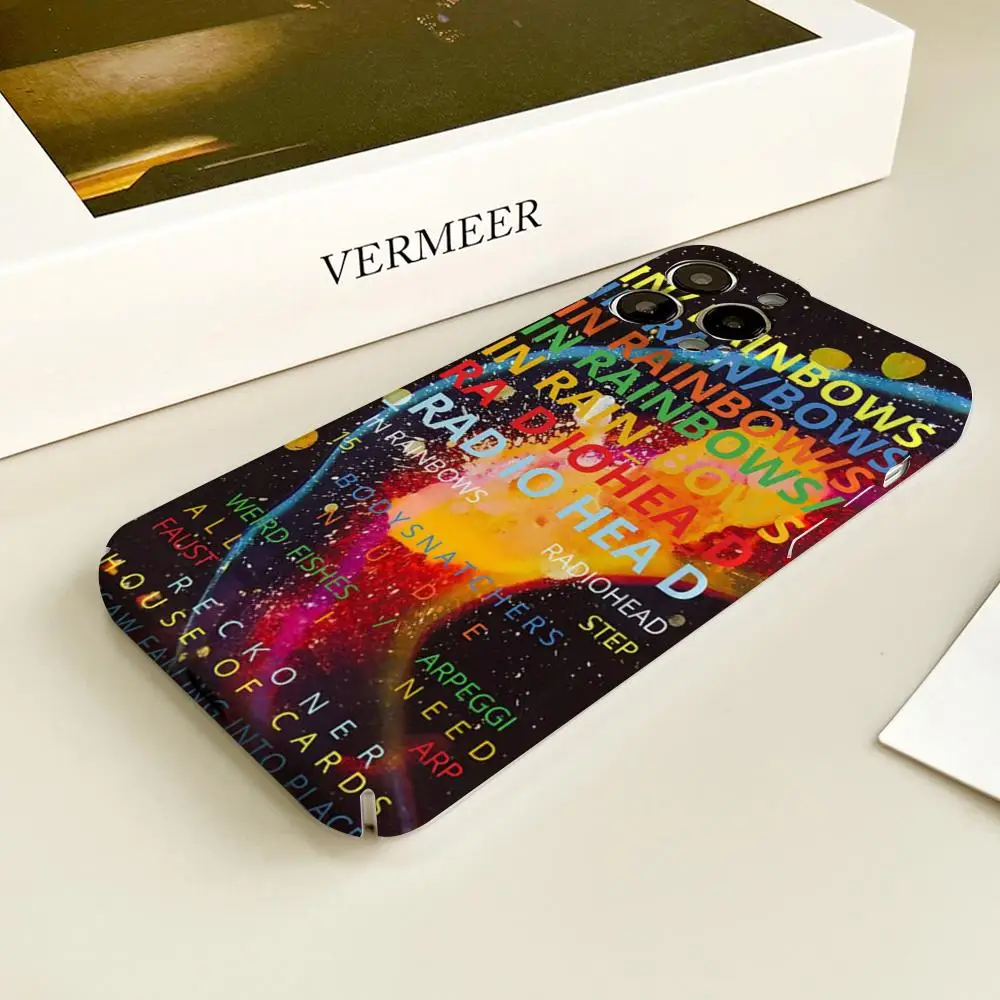 Фото Чехол для телефона R-Radiohead Band Rainbow для Xiaomi 13 11 12 Pro Poco Redmi Note 14 10 K30, глянцевый HD в твердом переплете, пленочный корпус №4