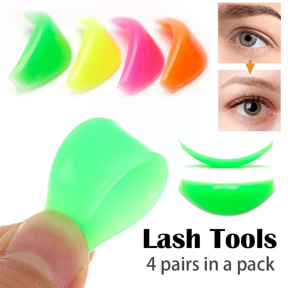 

4pair Eyelash Lifting Kit Silicone Pad Eye Lash Perm Eyelash Pads 3d Accessories Curler Extension Applicator Tools Eyelashe B0a3