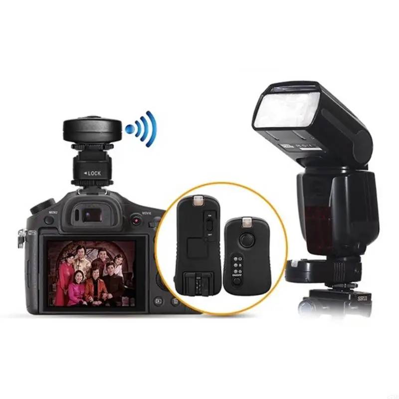 U75B Мигающий горячий башмак TF335 Адаптер синхронизации с мигающим горячим башмаком