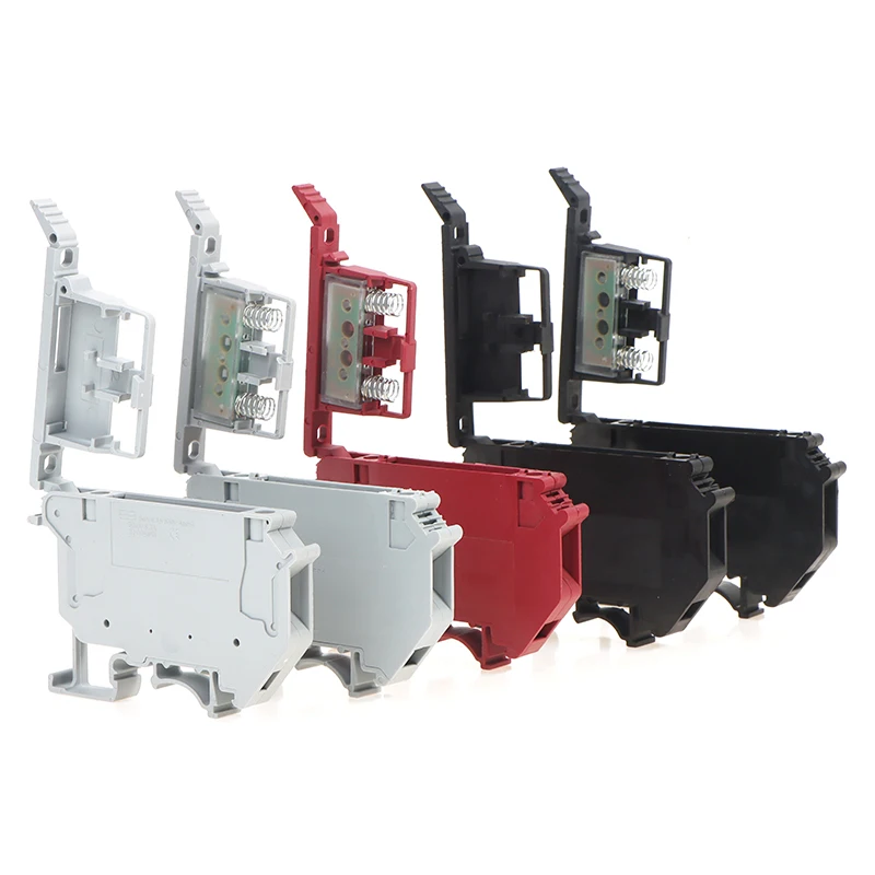 

1PC UK5 HES1 Blocks Fuse Terminal Block Connector Screw Fuse Holder Conductor