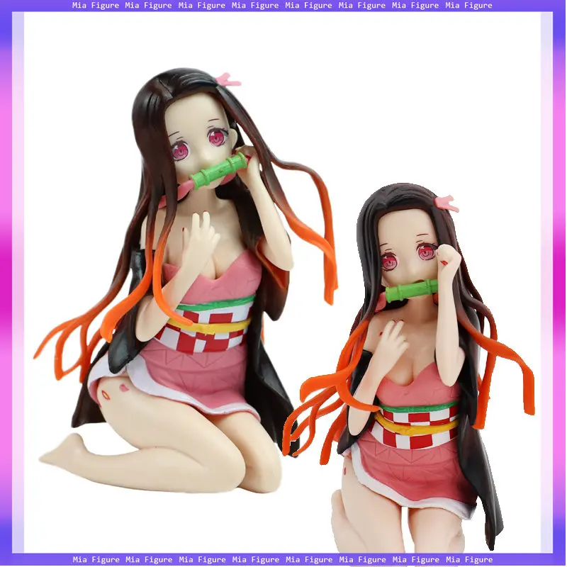 

Anime Demon Slayer Figure Kamado Nezuko Sexy Kneeling Pose Model Doll 12CM PVC Static Decoration Collection Gift Toys