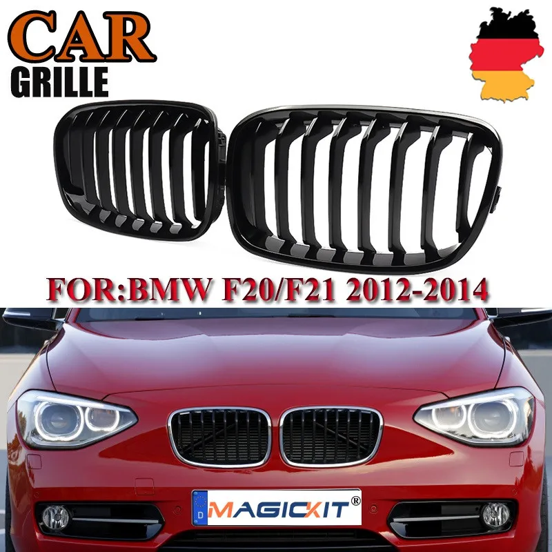 

Решетка радиатора MagicKit для BMW 1Series F20 F21 2011-14 M Look 8 бар, передняя, глянцевая, черная, склад в Германии