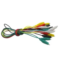 20pcs bouble ended alligator clips jumper wire mini test clips with cable insulated leads