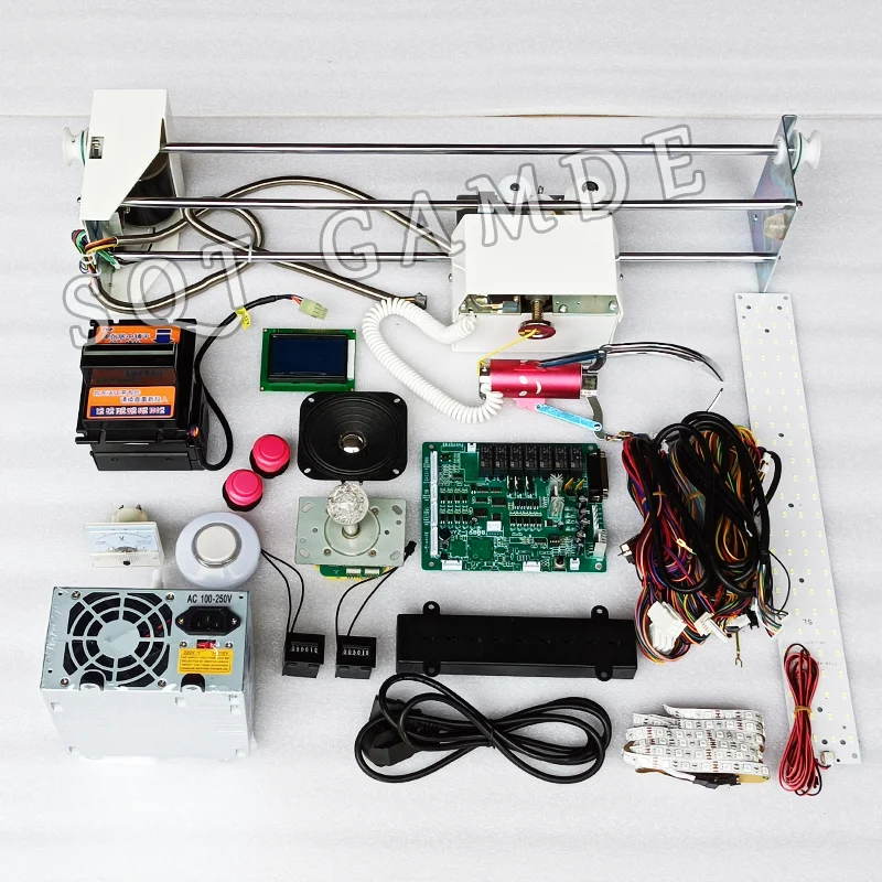 

Toy Crane Kit Doll Machine DIY accessory Claw machine Slot machine game board Coin receiver, button wire harness, claw for crane