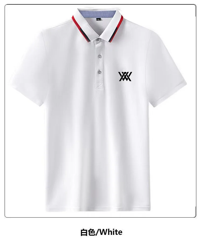 

Новинка 2023, брендовая футболка для гольфа, мужская летняя быстросохнущая деловая Спортивная футболка для отдыха, Мужская футболка для гольфа с пеньковым мячом