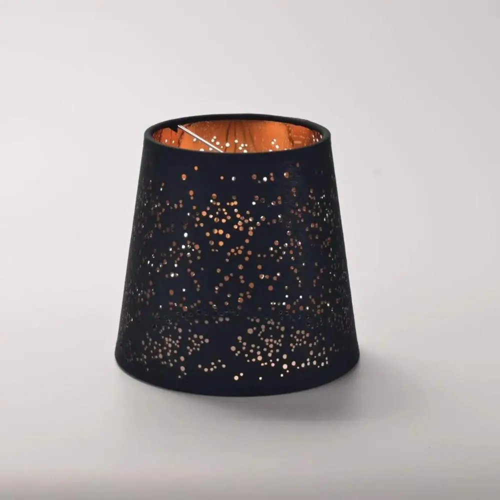 

Многоразовый тканевый абажур золотой