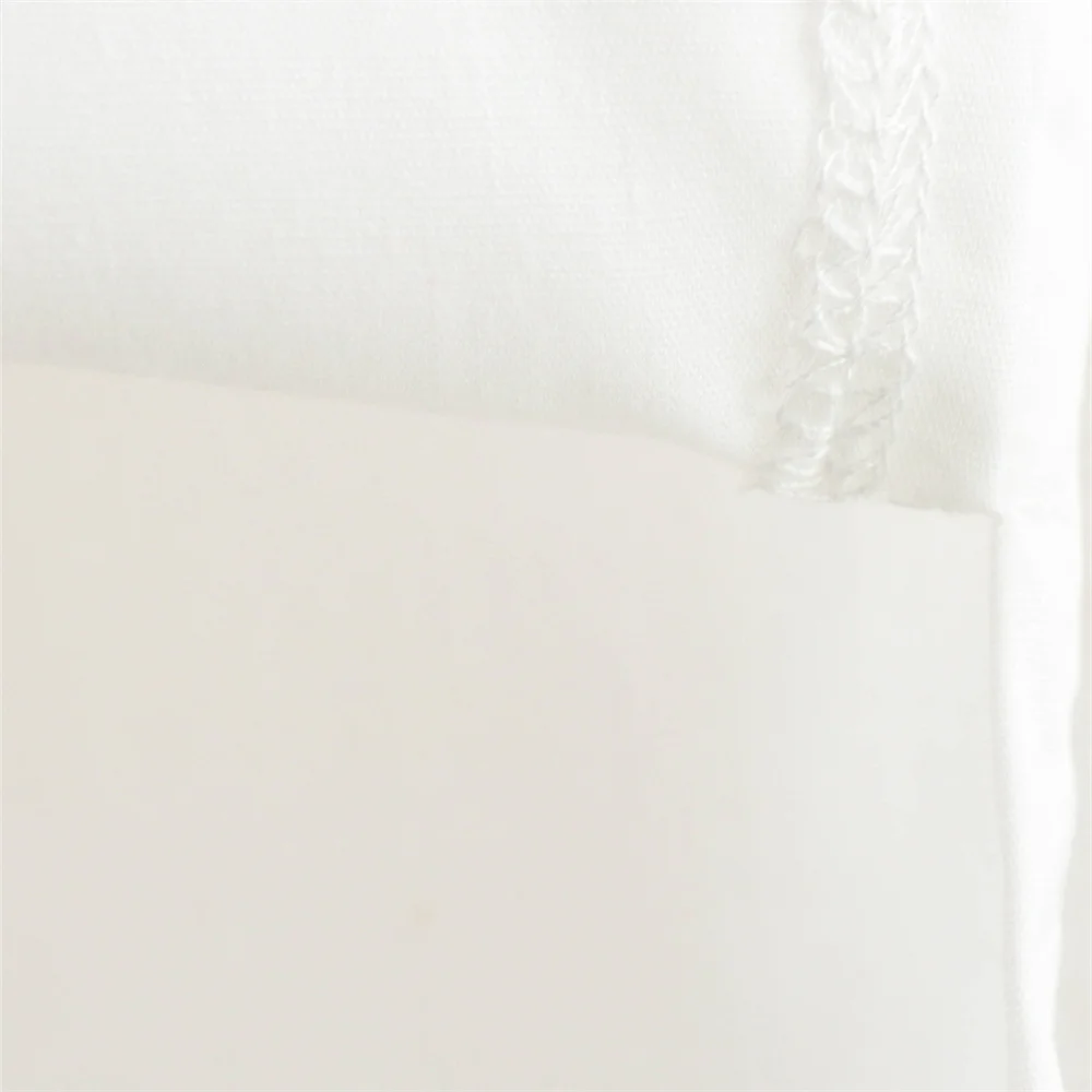 Весенний женский новый свободный и модный нишевый белый топ с воротником в