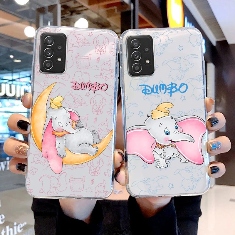 

Dumbo Cute Cartoon For Samsung Galaxy A04 A04E A42 A12 A02S A91 A81 A71 A51 A41 A31 A21 Transparent Soft Phone Case Coque Capa
