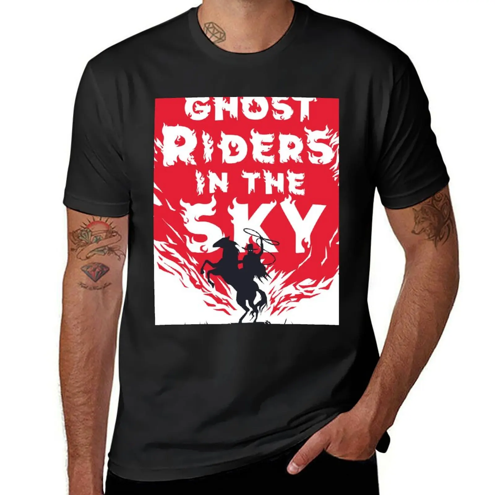 Мужская футболка призрачные водители в дневном стиле