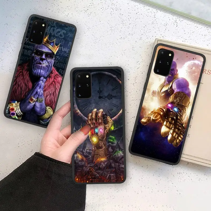

SNM Thanos hero Avengers Marvel Phone Case Soft For Samsung Galaxy Note20 ultra 7 8 9 10 Plus lite M21 M31S M30S M51 Cover