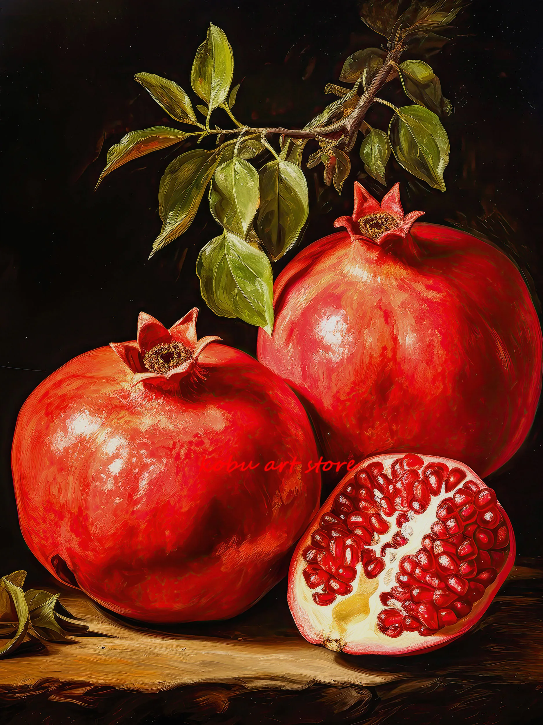 

Настенная картина "Гранат Яблоки Виноград" на холсте