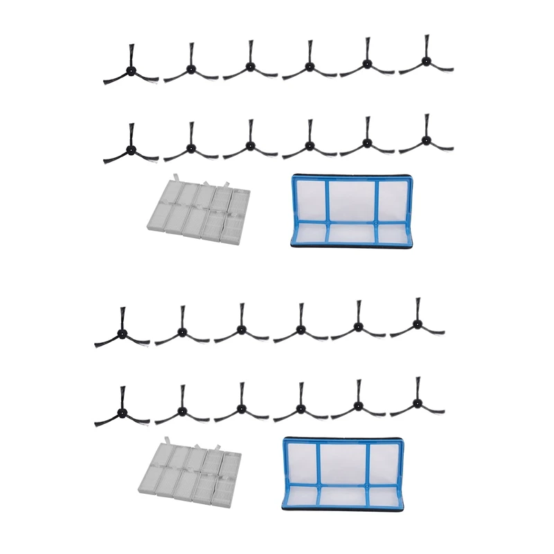 

2X Primary Dust Filter Side Brush Efficient Hepa Filter For Ilife V5 V5S V3 V3S V5pro V50 Pro Robot Vacuum Cleaner Parts