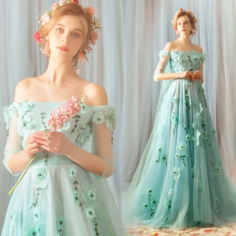 

Wizard of Oz Bride Toast Dresses Annual Meeting Fairy Arts Exam Walk Show Dress