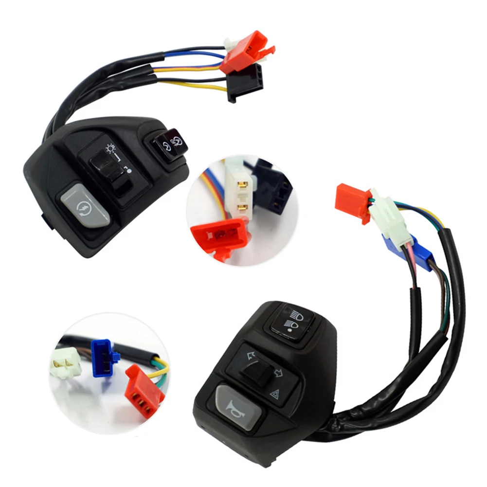 

For LC135 AEROX155 Combination Switch Motorcycle Parts 1 Pair Plastic Plug-and-play Handlebar Combination Switch