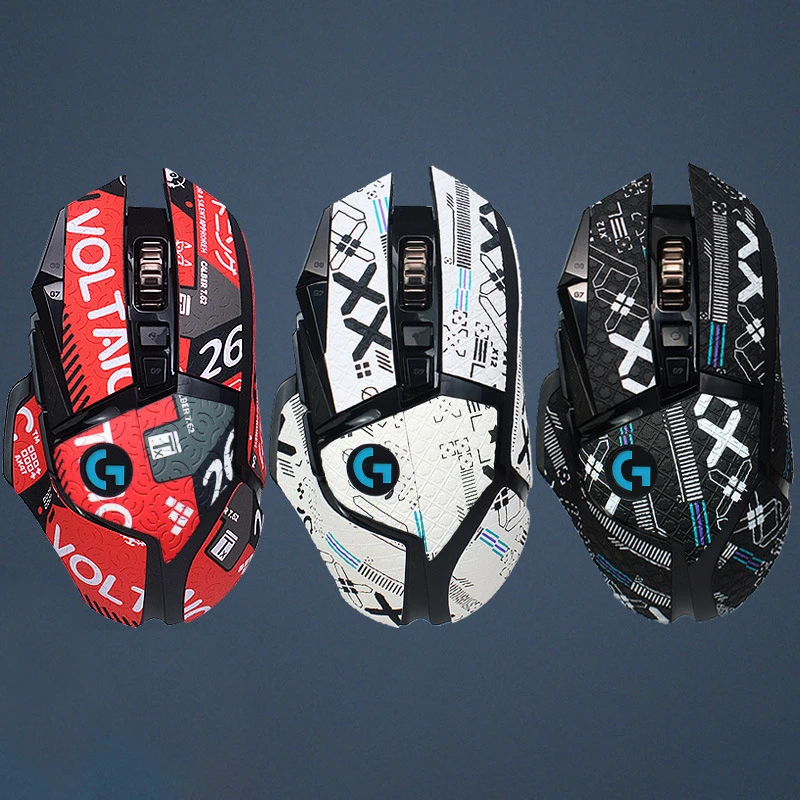 

1pc Mouse Grip Tape Skate Handmade Sticker Non Slip Lizard Skin Suck Sweat For G502 Wireless Mouse