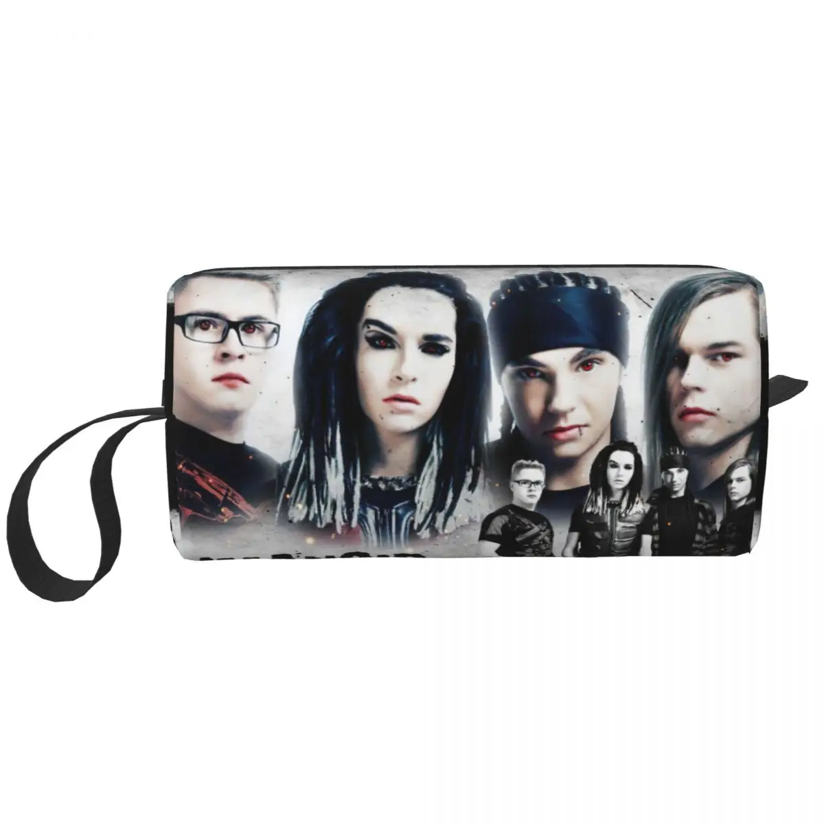 

Tokio Hotel Rock Makeup Bag Pouch BillKaulitz Cosmetic Bag Travel Toiletry Bag Organizer Storage Purse for Women