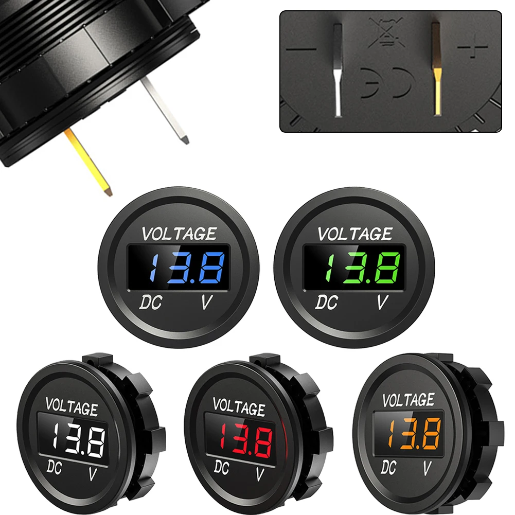 

5pcs LED Digital Car USB Voltage Table Current Tester For Motorcycles Trucks Ships Tools For Electricians Electrical Instruments