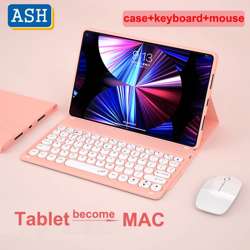 

ASH Wireless Keyboard Mouse Case For Lenovo Tab P11 Plus 2nd 11.5 P11 Pro 11.2 M10 Plus 3rd 10.6 for Xiaoxin 11 11.5 11.2 Cover