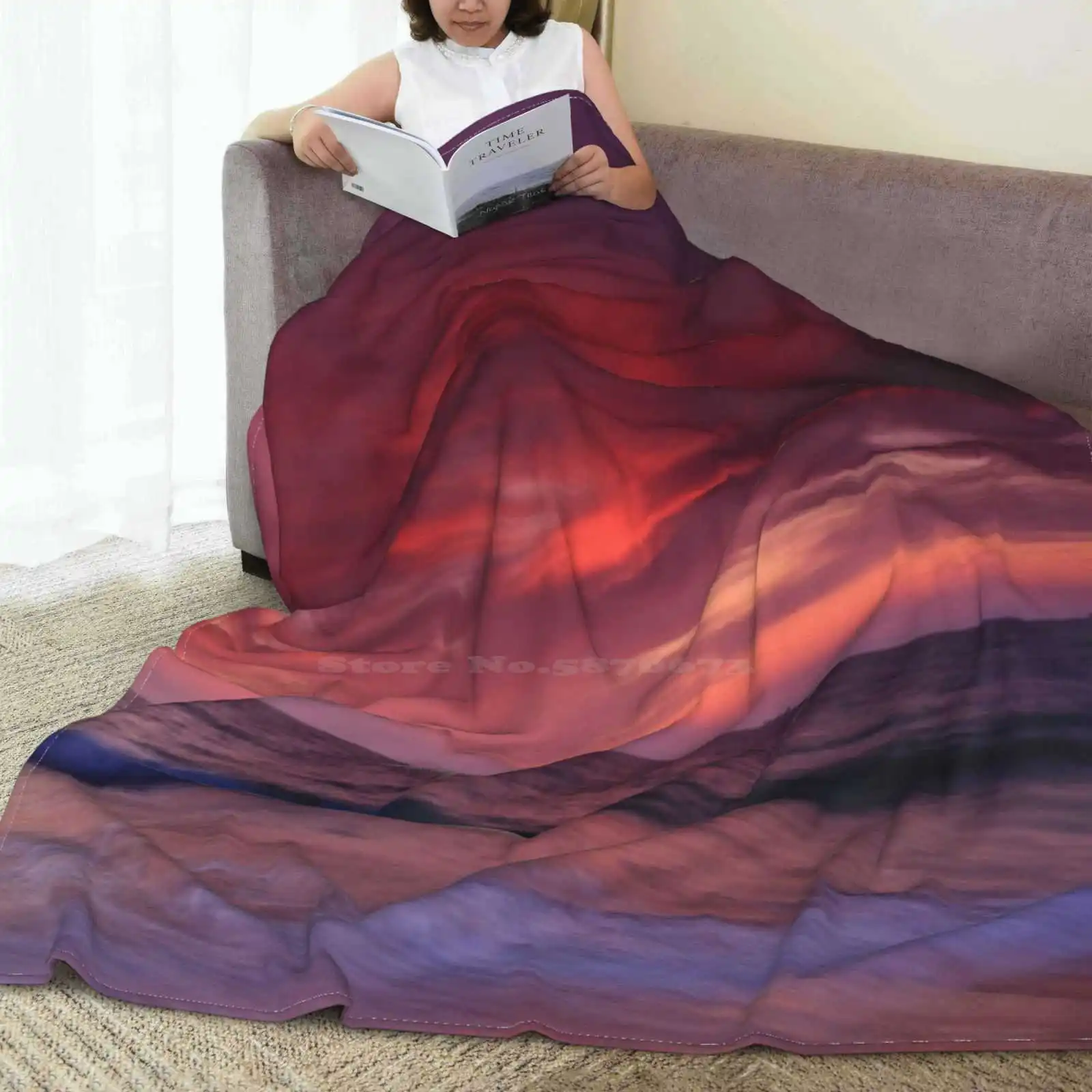 Фланелевое Одеяло Phoenix Flying теплое фланелевое одеяло для отдыха заката рассвета