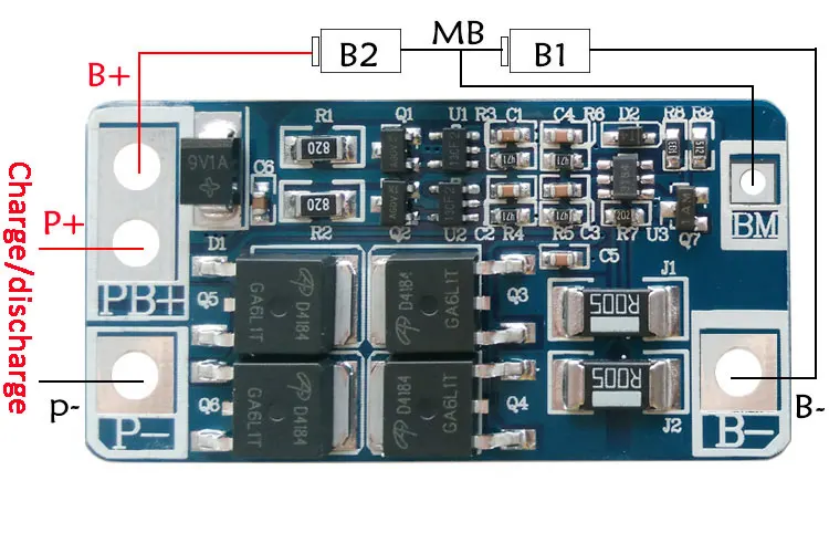 2S 10A Li-Ion 8 4 V 18650 DIY BMS PCM Защитная плата батареи для 2 элементов | Электронные