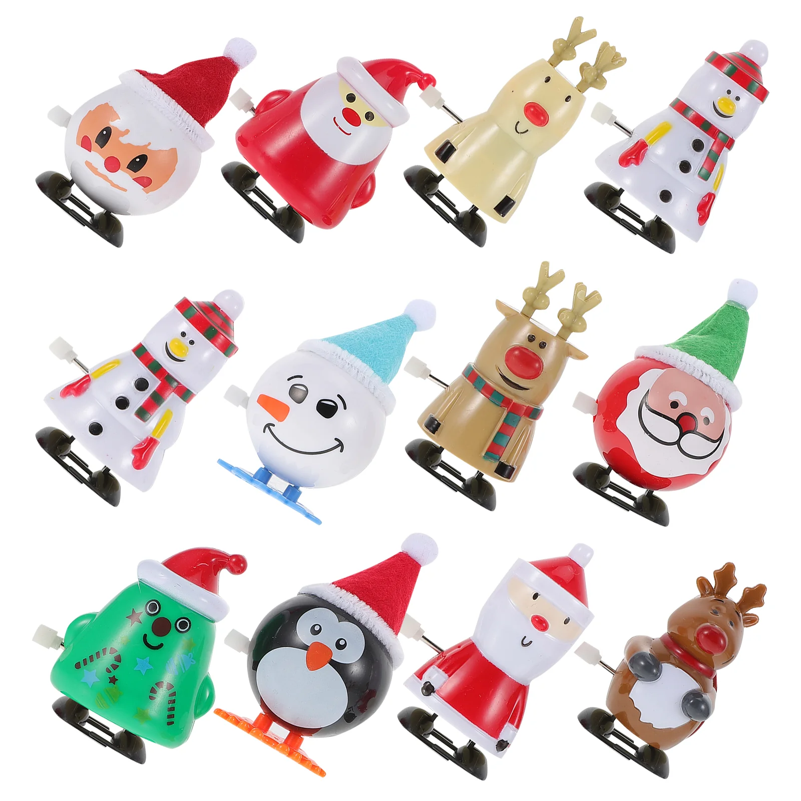 

Christmas Toys Clockwork Wind Toy Kids Santa Walking Party Stocking Favors Snowman Animal Stuffers Claus Carnival Prizes Elk