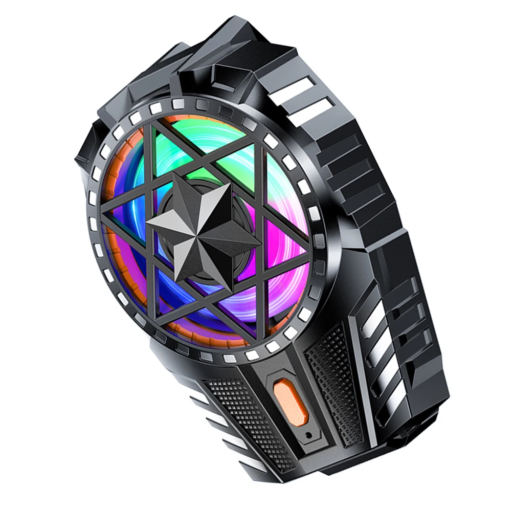 Przenośna chłodnica do gier na telefon komórkowy Zatrzaskowy wentylator chłodzący z 3-stopniową regulacją prędkości m...