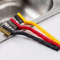 1pcs gas stove cleaning wire brush kitchen tools metal fiber brush strong decontamination home cleaning and derusting brush