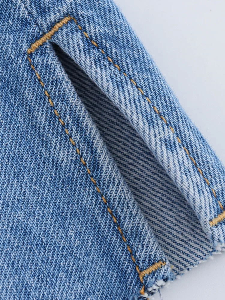 Шорты-бермуды KAOPU ZA женские джинсовые винтажные штаны с пятью карманами Боковым