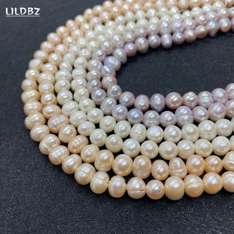 

Natural Freshwater Pearl Beads for Jewelry Making DIY Fashion Bracelet Necklace Accessories Potato Shaped Punch Loose Beads
