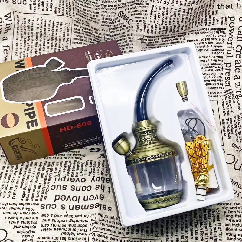 

High grade complete set Smoking Pipe dual-use glass cigarette pot old style Mouthpiece for hookah Portable Tobacco for hookah