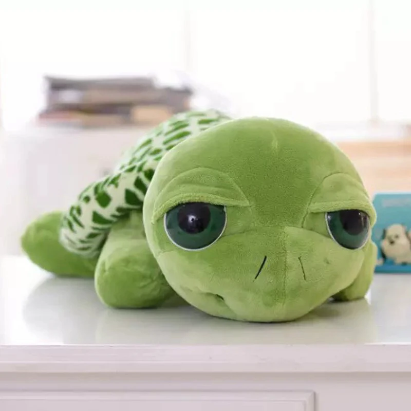 

20Cm Big Eyes Cute Turtle Plush Toys 2022 Hot Kawaii Cartoon Stuffed Animals Tortoise Give Baby Kids Toy Gift Dolls
