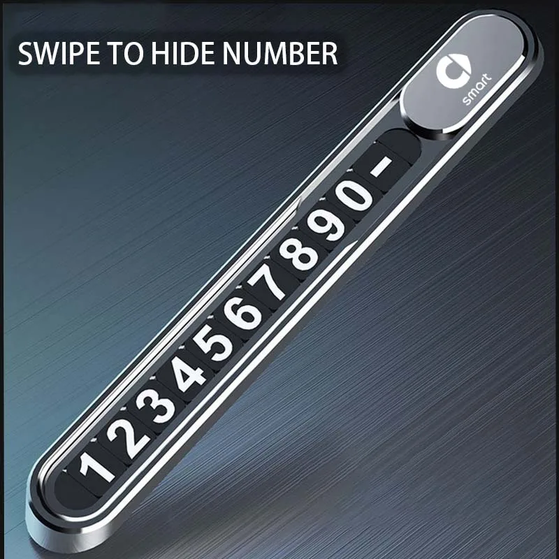 Автомобильная временная парковочная табличка с номером мобильного телефона