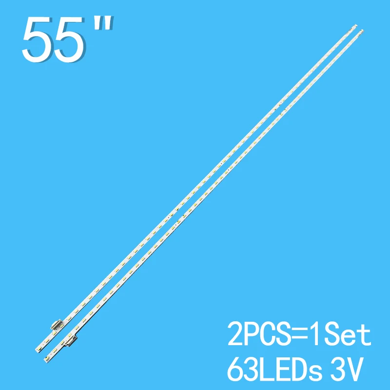 20PCSFOR Sony 55 inch 63 light  New TV's LED Lamp Bars LB55038 V0 V1_ 00 395S1B 396S1B Backlight Strips 550TA72 550TA73 T550HVF0