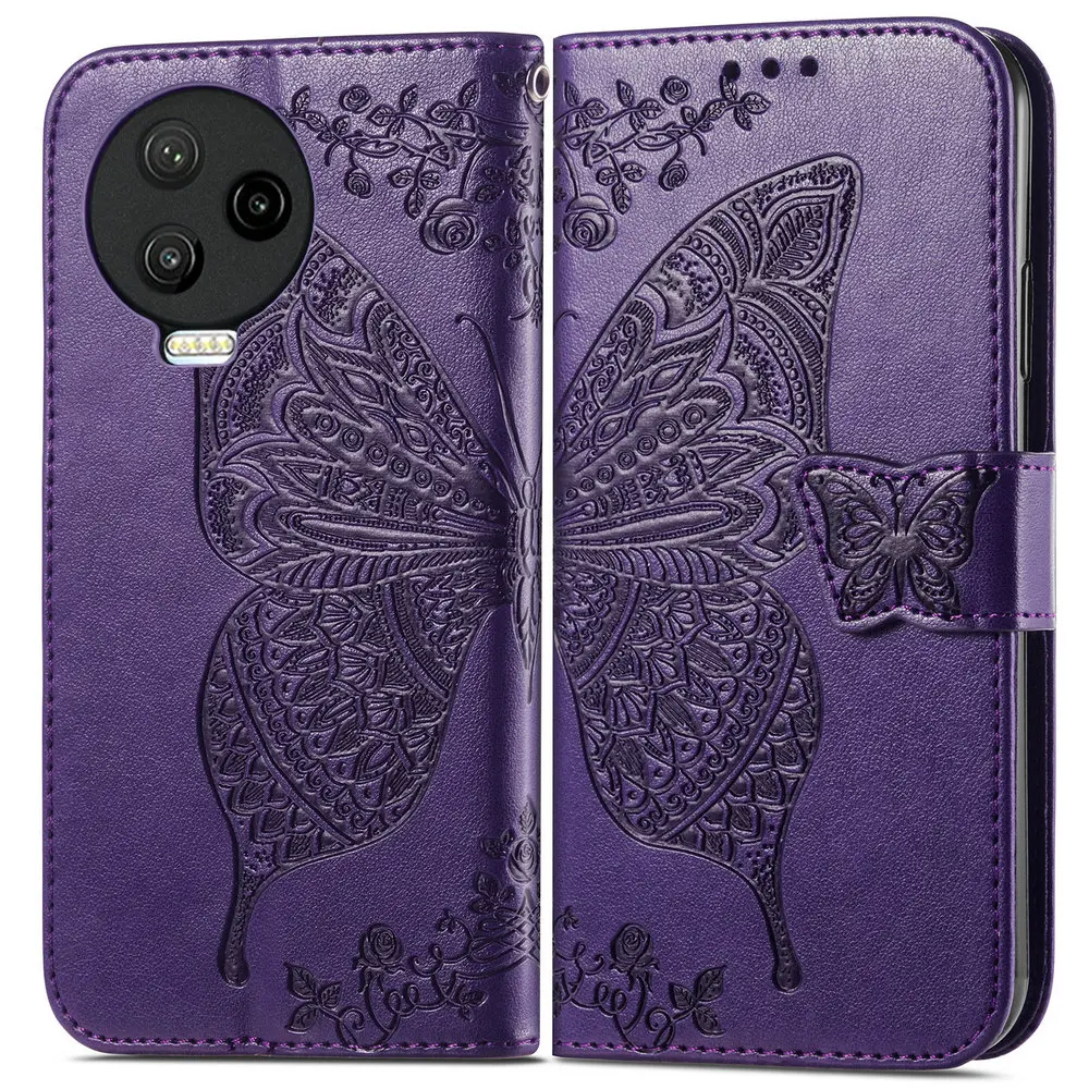 

For Infinix Note 12 2023 NFC Protective Case Butterfly Leather Book Funda Infinix Note 12 Pro Case Note12 G96 G88 5G Phone Cover