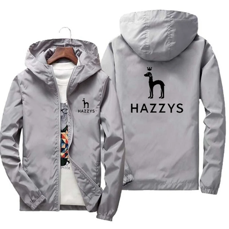 

Новинка 2022, Мужская модная брендовая Повседневная тонкая ветровка HAZZYS, мужская куртка, Спортивная ветровка, большие размеры s-7xl