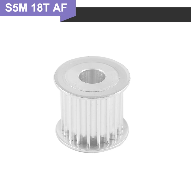 

S5M Type Timing Pulley 5/6/6.35/8/10/12mm Inner Bore S5M 18T Aluminium Pulley Wheel 11/17/22/27mm Width Transmission Pulley